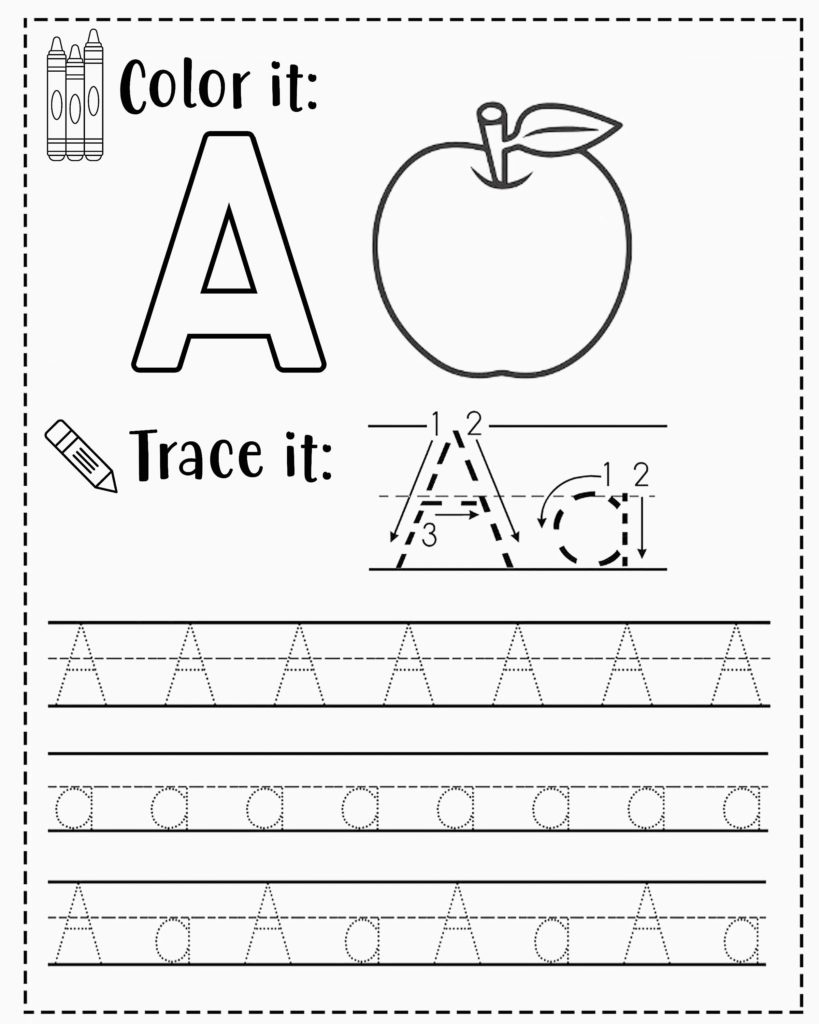 Free Alphabet Tracing Worksheets For Preschoolers inside Free Printable Preschool Worksheets Tracing Letters