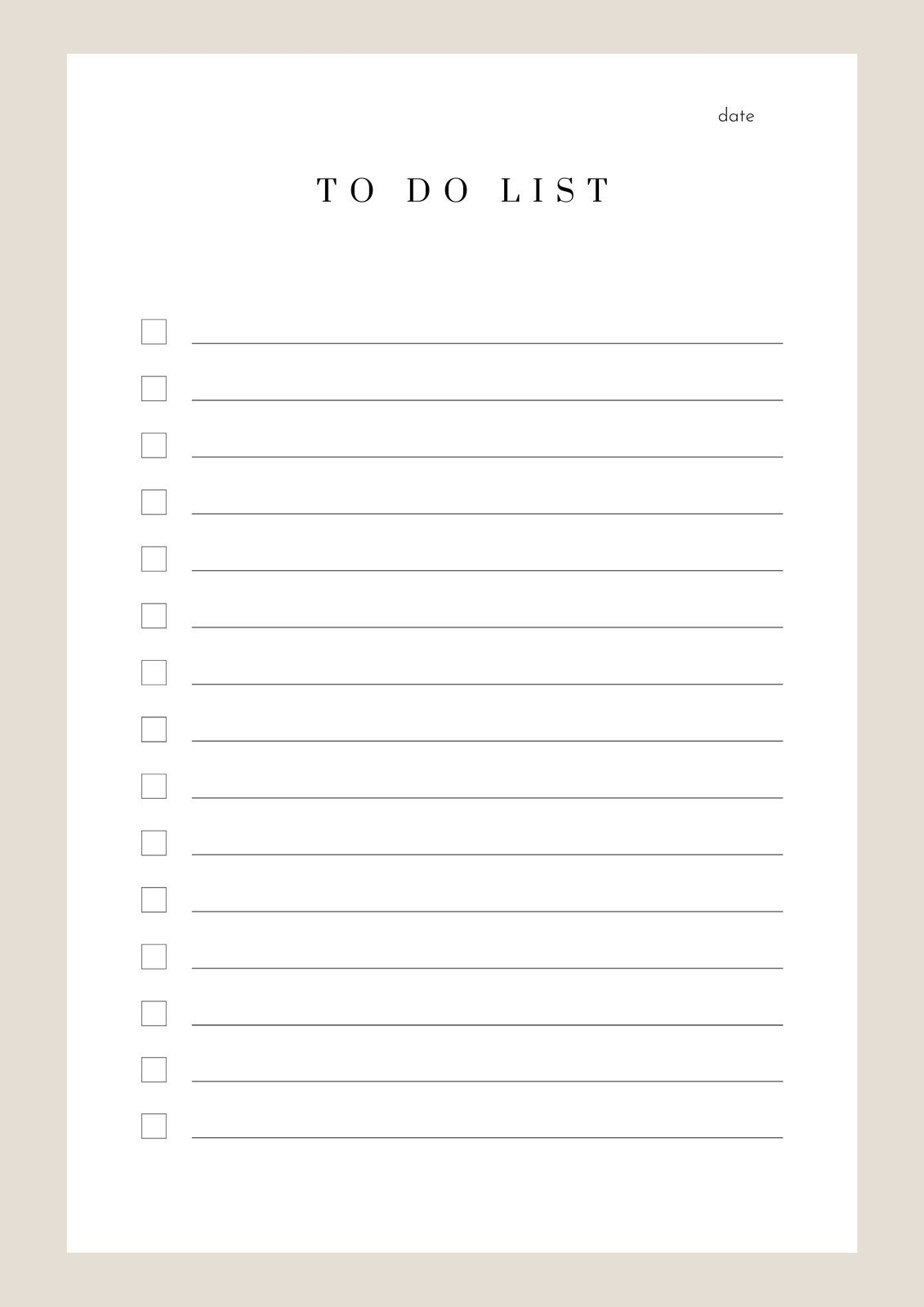 Free And Customizable To Do List Templates in To Do List Printable