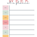 Free And Customizable Weekly Planner Templates | Canva Intended For Weekly Planner Printable Free