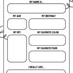 Free And Printable All About Me Worksheet Templates | Canva In All About Me Printables