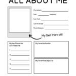 Free And Printable All About Me Worksheet Templates | Canva Inside All About Me Printables