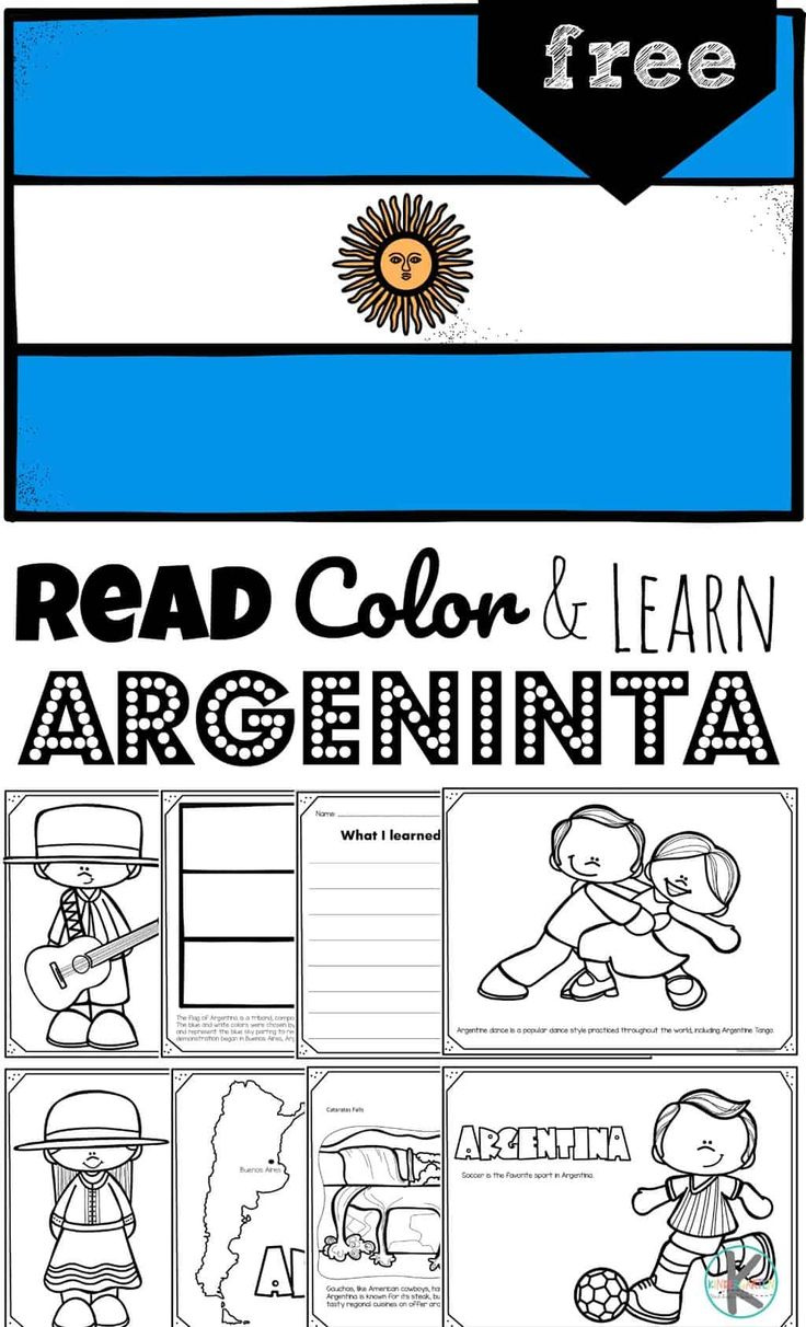 Free Argentina Coloring Page For Kids To Read, Color, And Learn throughout Printable Info For Elementary Students On Argentina