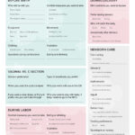 Free Birth Plan Template Pdf And Checklist From Motif With Printable Birth Plan Template