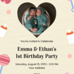 Free Birthday Invitation Templates & Examples   Edit Online With Regard To Free Printable Birthday Invitations With Photo Free Download