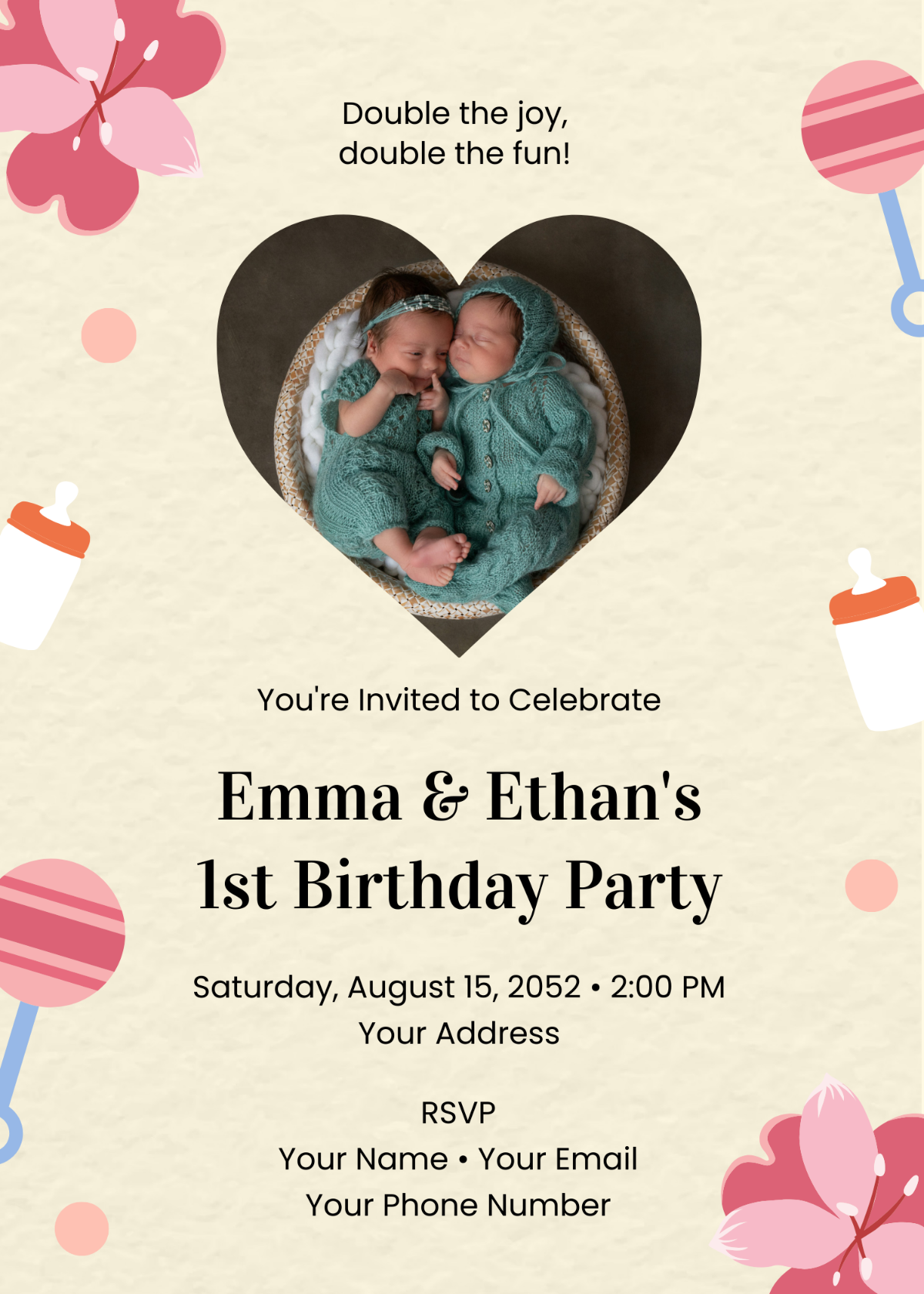 Free Birthday Invitation Templates &amp;amp; Examples - Edit Online with regard to Free Printable Birthday Invitations With Photo Free Download