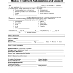 Free Child (Minor) Medical Consent Form | Pdf & Word Within Printable Medical Consent Form For Minor While Parents Are Away