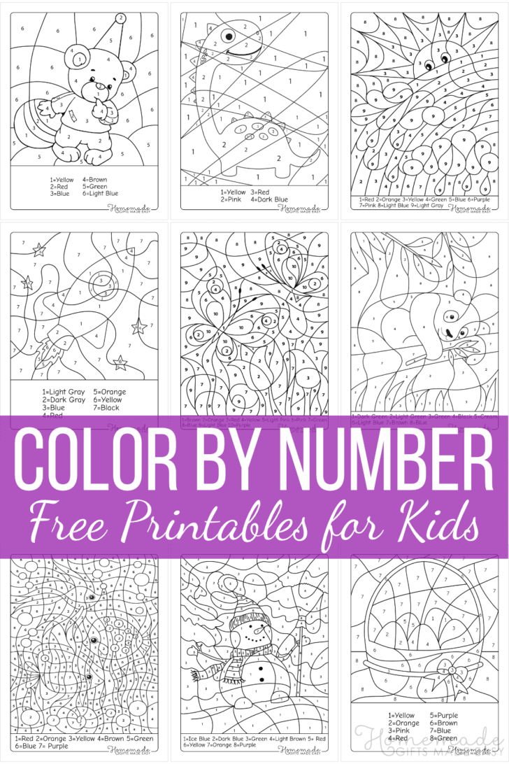 Free Printable Paint By Numbers