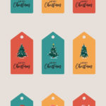 Free Custom Printable Christmas Tag Templates | Canva Regarding Printable Christmas Gift Tags