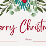 Free Custom Printable Christmas Tag Templates | Canva Throughout Printable Christmas Gift Tags