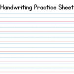 Free Custom Printable Handwriting Worksheet Templates | Canva With Regard To Printable Writing Practice Sheets