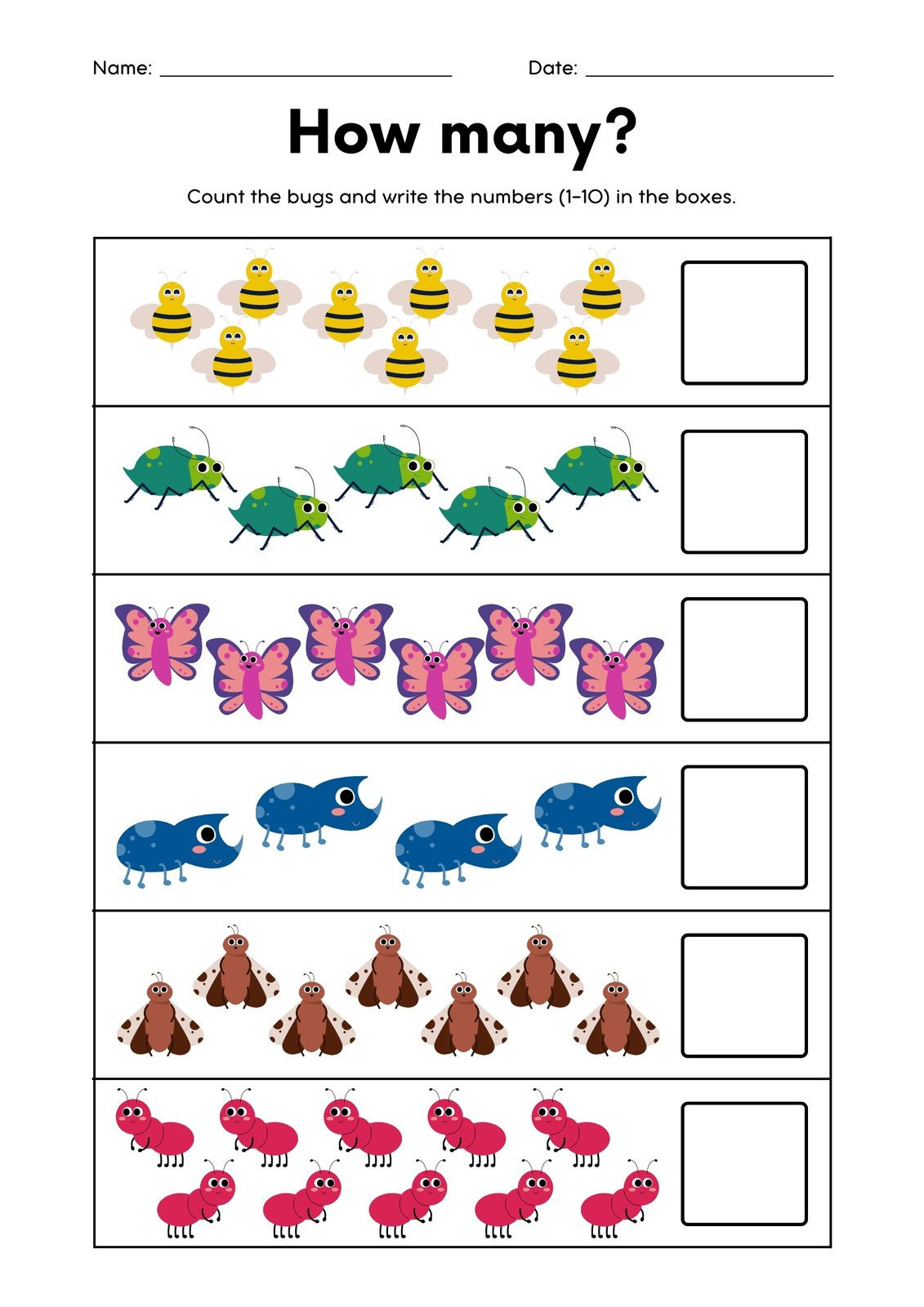 Free Custom Printable Preschool Worksheet Templates | Canva intended for Printable Pre-K Activity Sheets