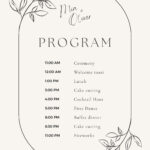 Free, Custom Printable Wedding Program Templates | Canva Inside Free Printable Wedding Program Templates