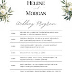 Free, Custom Printable Wedding Program Templates | Canva Pertaining To Free Printable Wedding Program Templates