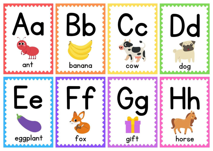 Printable Alphabet Flash Cards