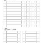 Free Customizable Chore Chart Templates To Print | Canva In Chore List Chart Printables