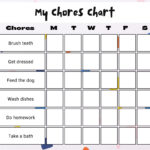 Free Customizable Chore Chart Templates To Print | Canva Inside Free Printable Chore Chart