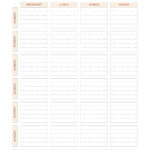 Free, Customizable Meal Planner Menu Templates | Canva Within Weekly Meal Planner Printable