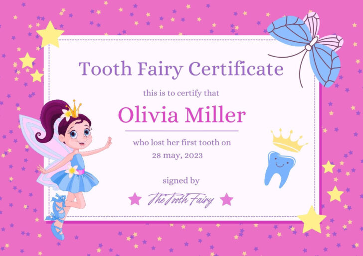 Free Printable Tooth Fairy Letter