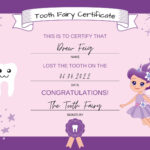 Free Customizable Tooth Fairy Certificate Templates | Canva throughout Tooth Fairy Letter Printable