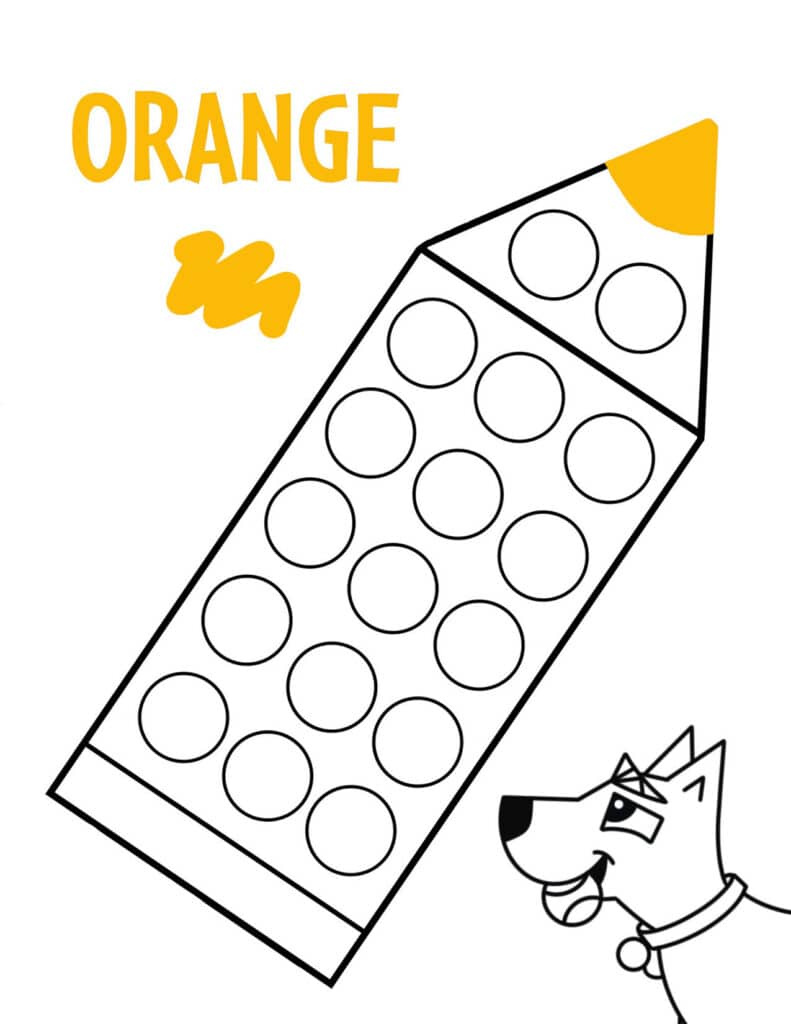 Free Dot Dot Printablescolor (Hollydog Themed!) ⋆ The for DotDot Pages Printable