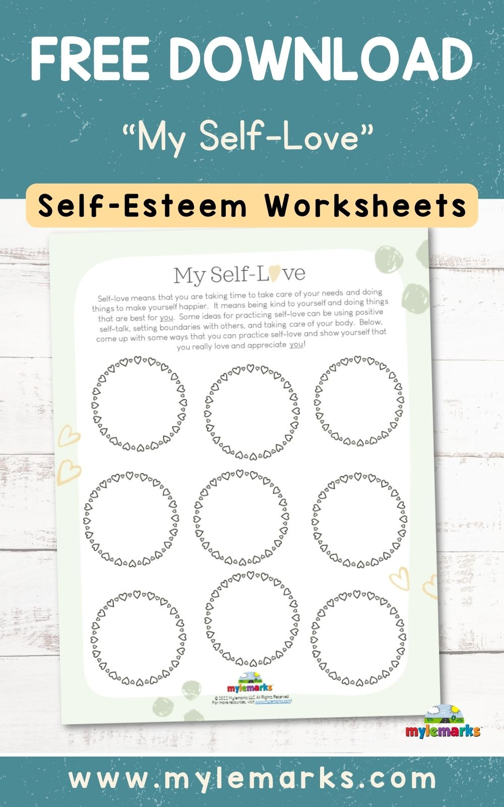 Free Downloads with regard to Self Love And Mental Health Printables