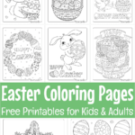 Free Easter Coloring Pages For Kids & Adults In Free Printables For Easter