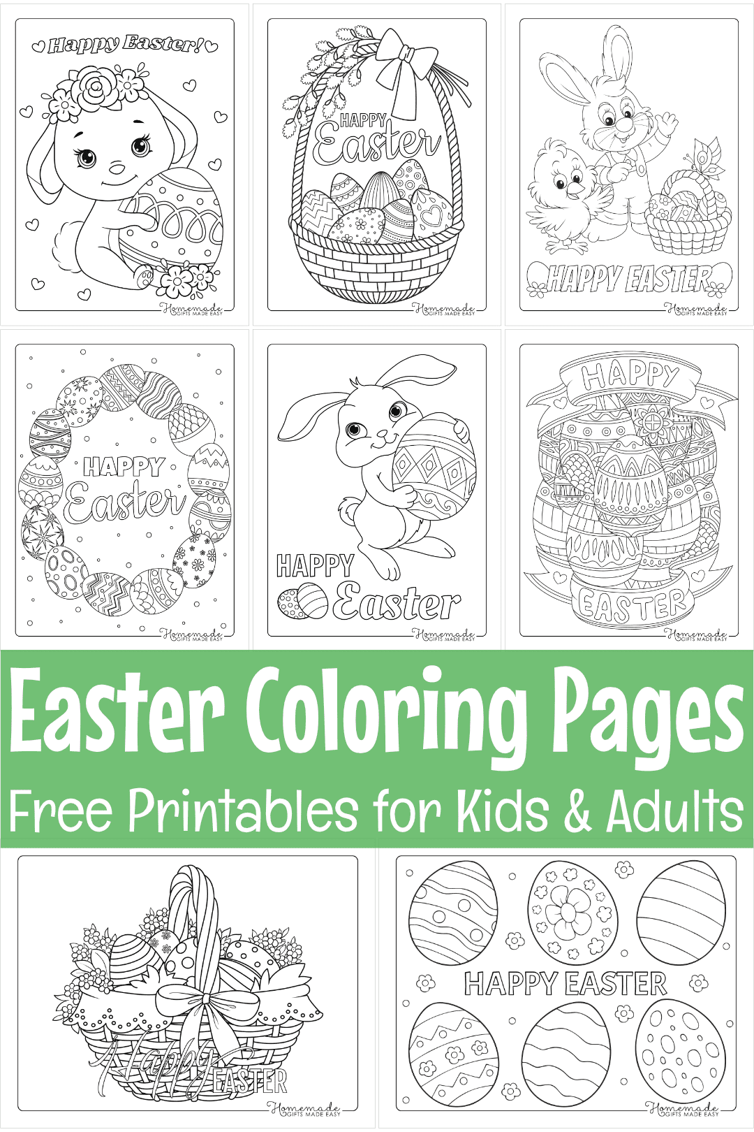 Free Easter Coloring Pages For Kids &amp;amp; Adults in Free Printables For Easter