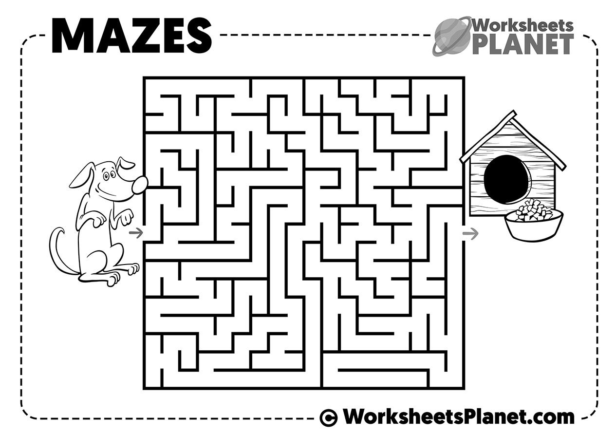 Free Easy Printable Mazes For Kids | Download The Free Pack with Mazes For Kids Printable