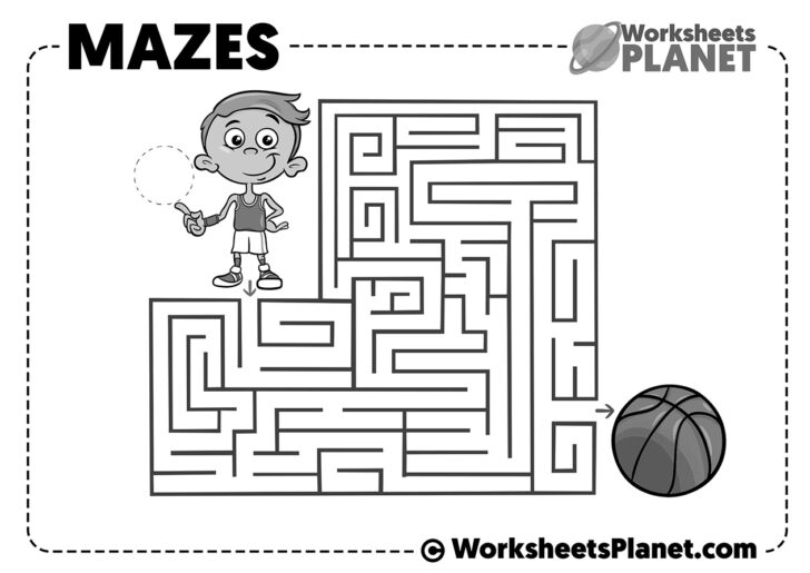 Maze For Kids Printable