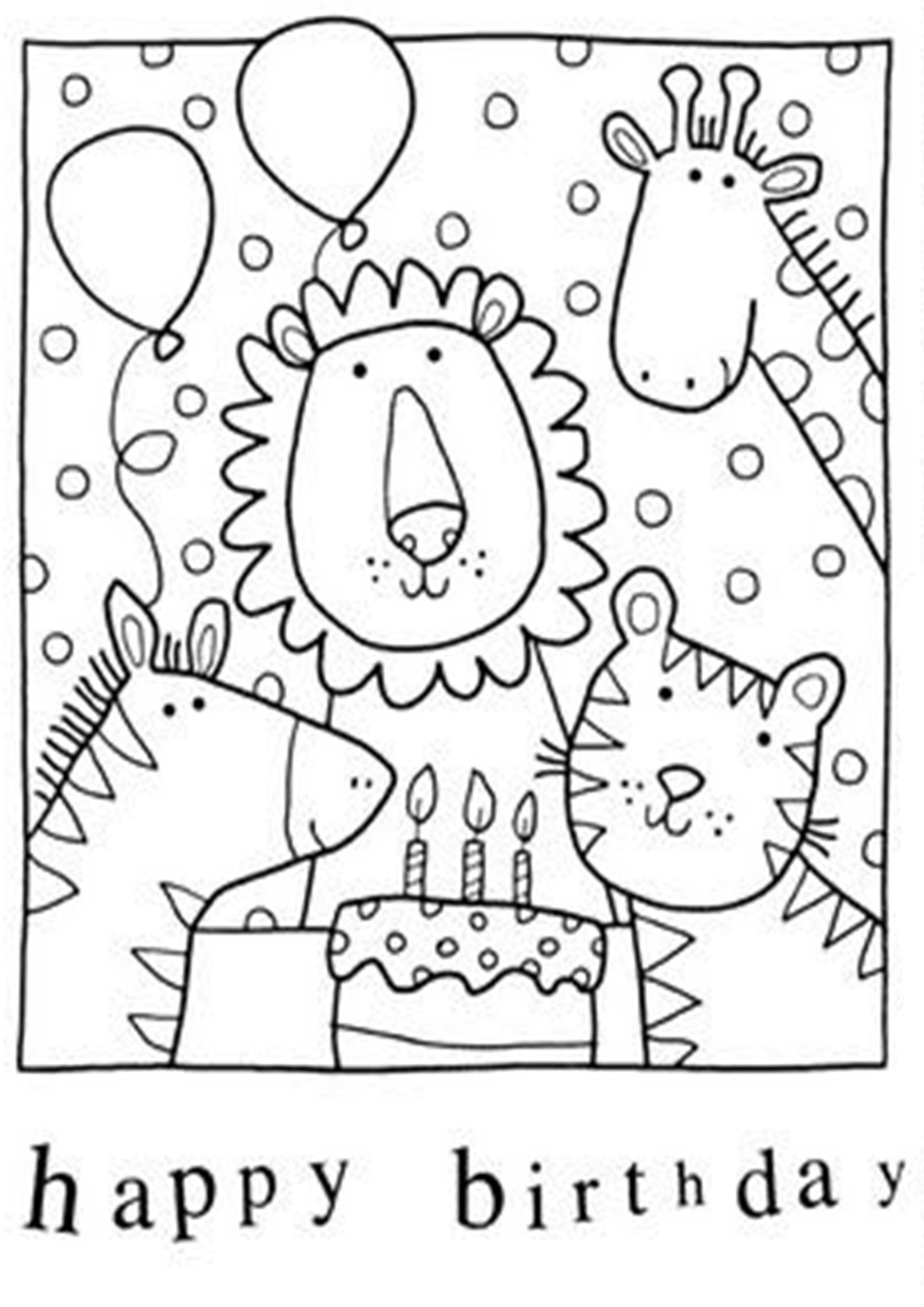 Free &amp;amp; Easy To Print Happy Birthday Coloring Pages regarding Printable Happy Birthday Coloring Sheets