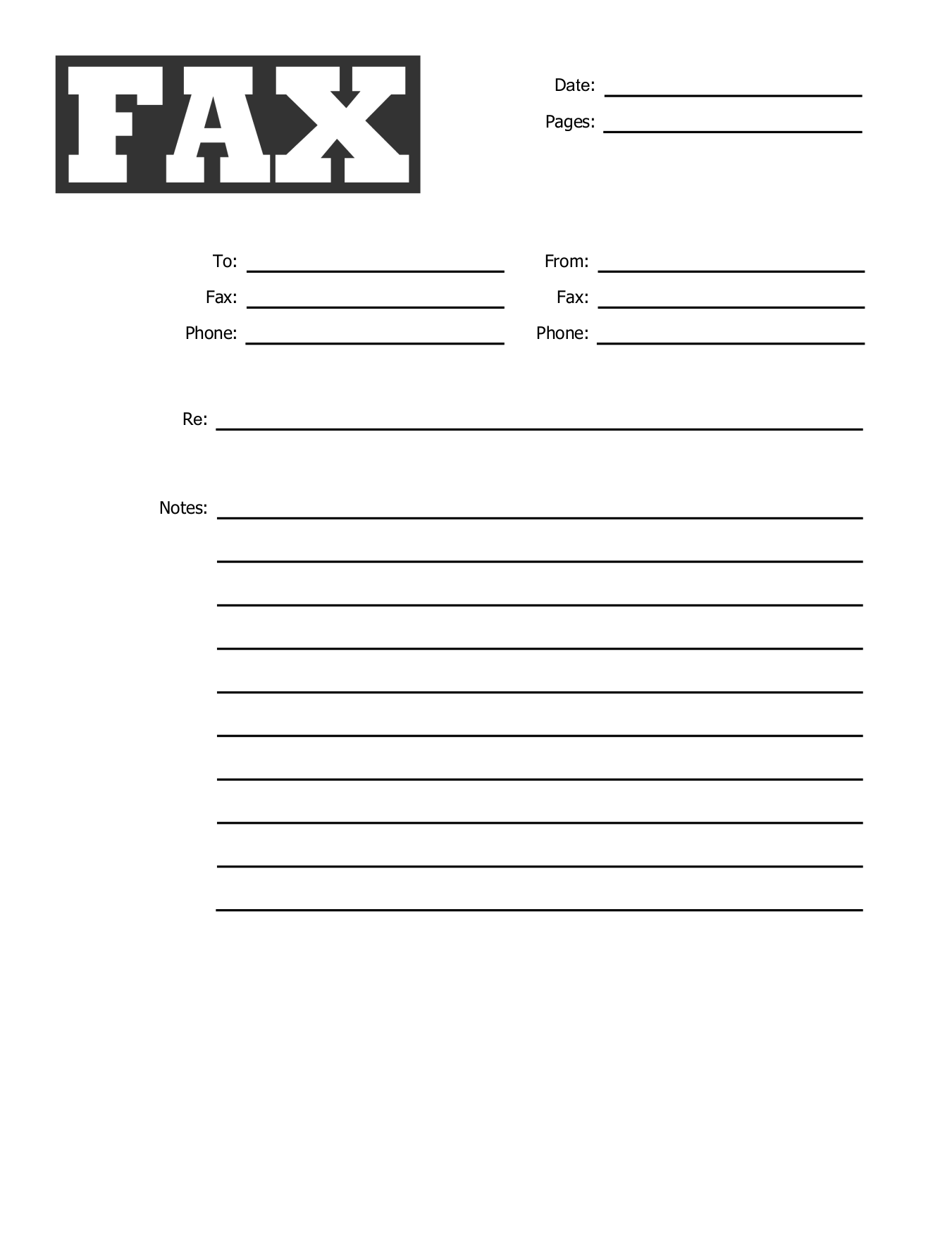 Free Fax Cover Sheets | Faxburner for Fax Cover Sheet Printable