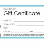 Free Gift Certificate Templates You Can Customize For Printable Gift Certificates Free