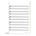 Free: Grand Staff Manuscript Paper (Music Staff Paper For Music Staff Paper Printable