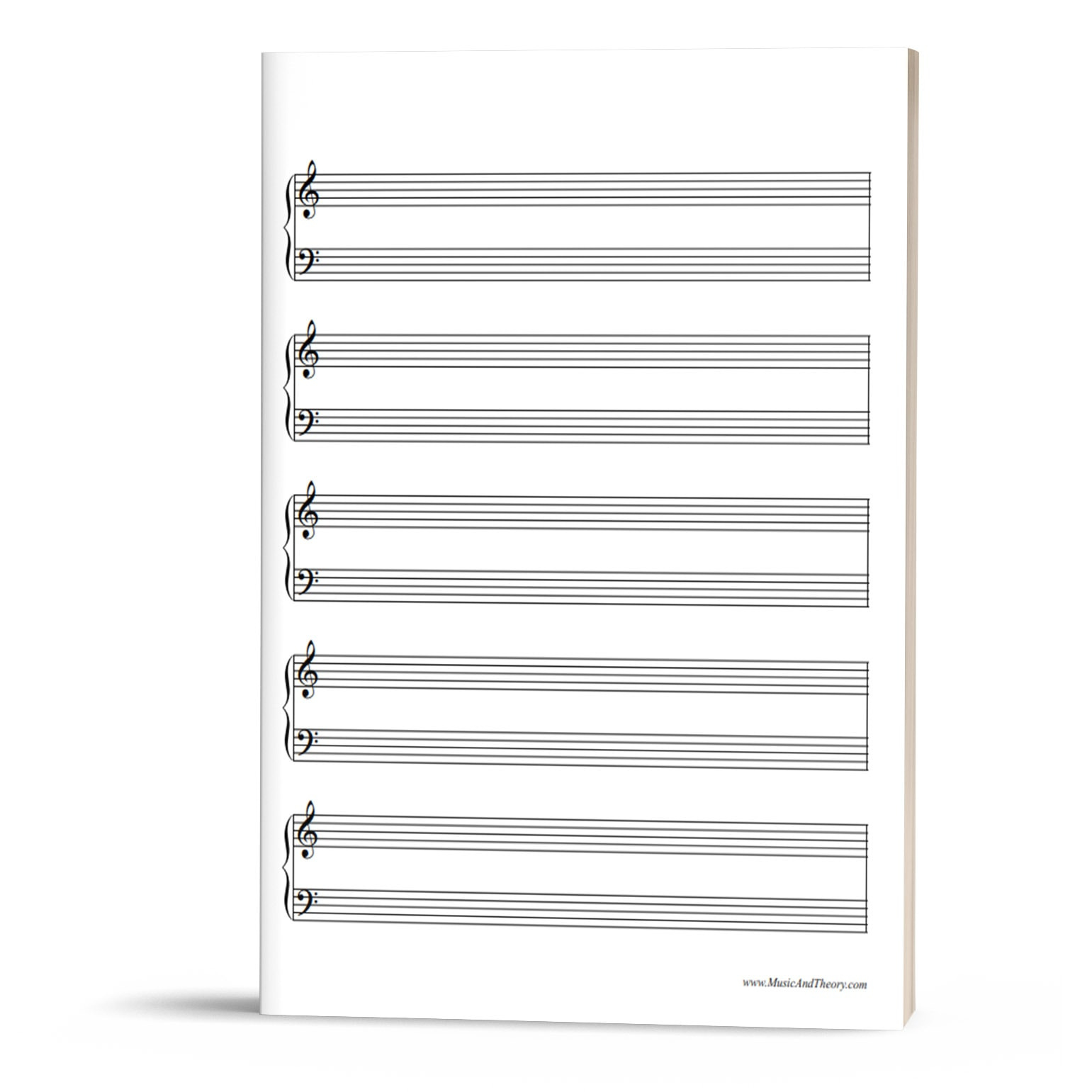 Free: Grand Staff Manuscript Paper (Music Staff Paper for Music Staff Paper Printable