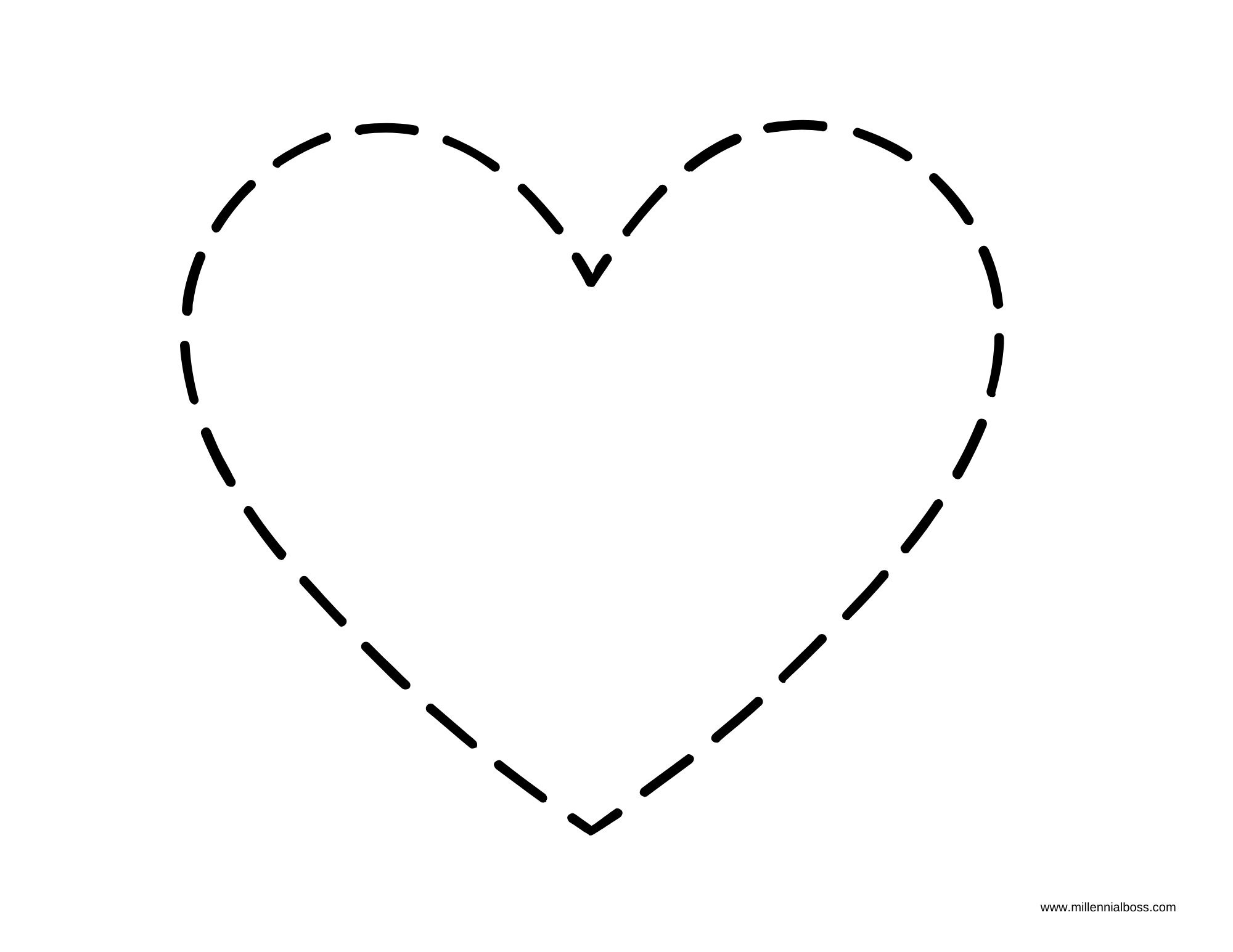 Free Heart Templates Pdf In All Different Sizes pertaining to Heart Shape Template Printable