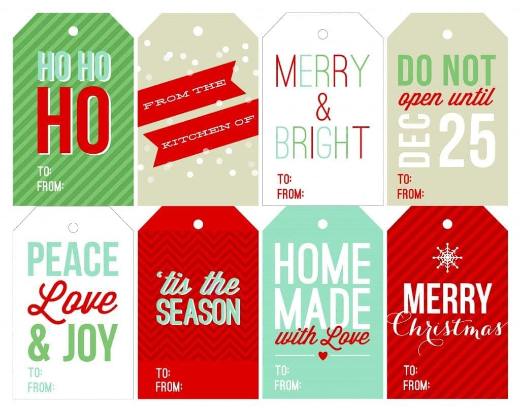 Free Holiday Printable Gift Tags throughout Gift Tags Free Printable Christmas