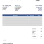 Free Invoice Templates Download   All Formats And Industries Pertaining To Free Invoice Forms Printable