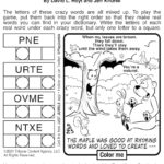 Free Jumble Puzzles For Kids And Adults | Boomer Magazine In Printable Jumble Puzzle For Today