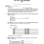 Free Last Will And Testament Template Templates (2) | Pdf | Word For Free Printable Will And Testament