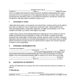 Free Last Will And Testament (Will)   Pdf | Word – Eforms Pertaining To Printable Will Forms Free