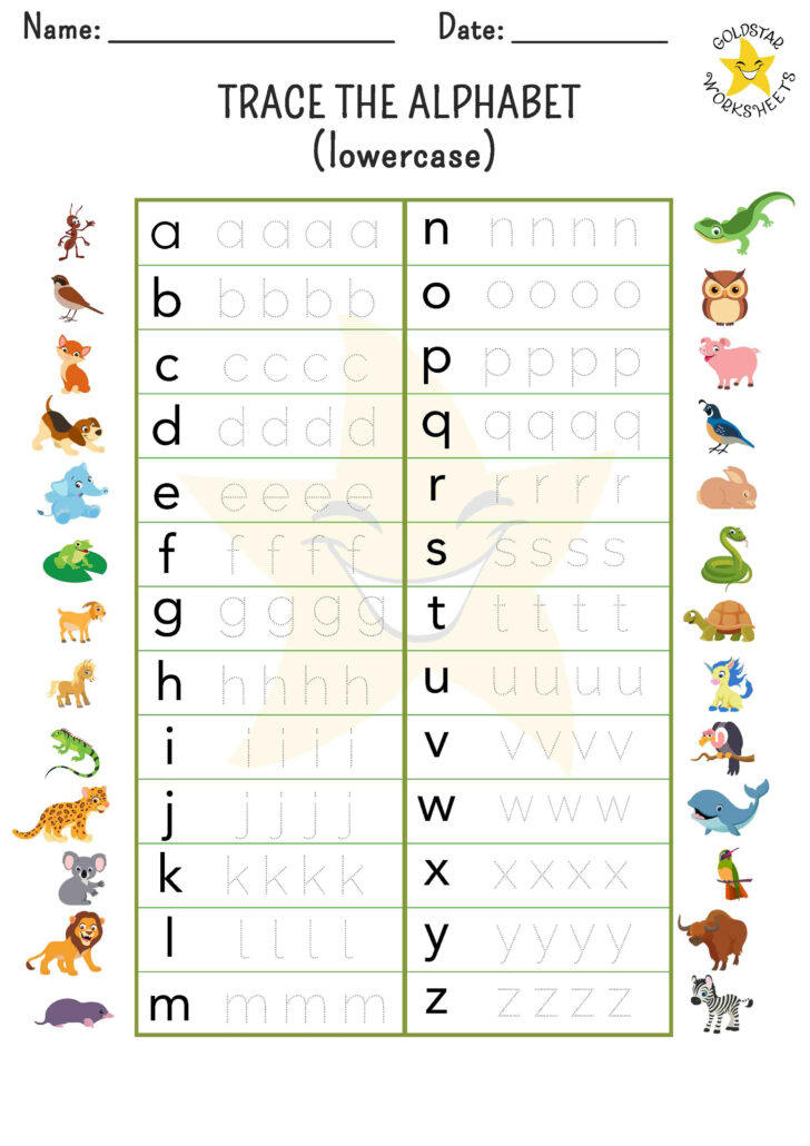 Printable Letters of the AlphabetTrace