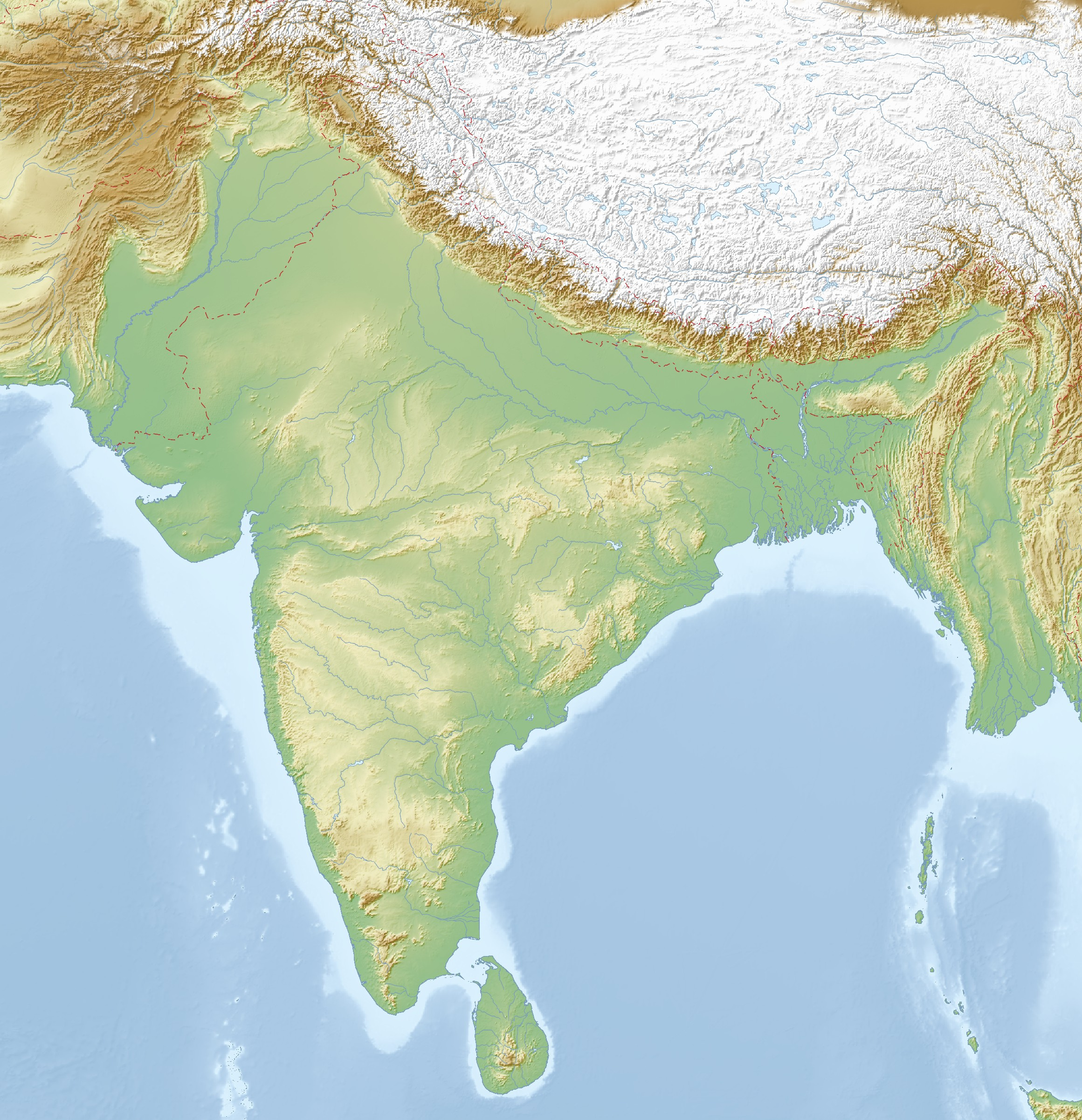 Free Maps Of India | Mapswire with Printable Map Of India With Bay Sea Ocea