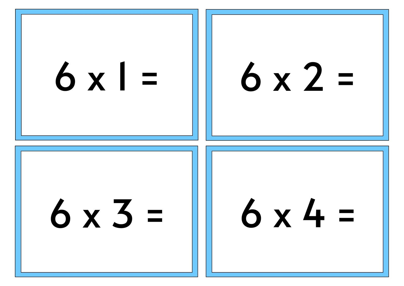 Free Math Flashcard Templates To Edit And Print | Canva throughout Printable Multiplication Flash Cards