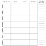 Free Meal Planner Template Printable   Home Sweet Farm Home Within Free Printable Meal Planner