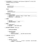 Free Month To Month Lease Agreement Template   Pdf | Word – Eforms In Free Printable Tenant Lease