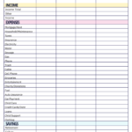 Free Monthly Budget Template   Instant Download In Monthly Budget Sheet Printable