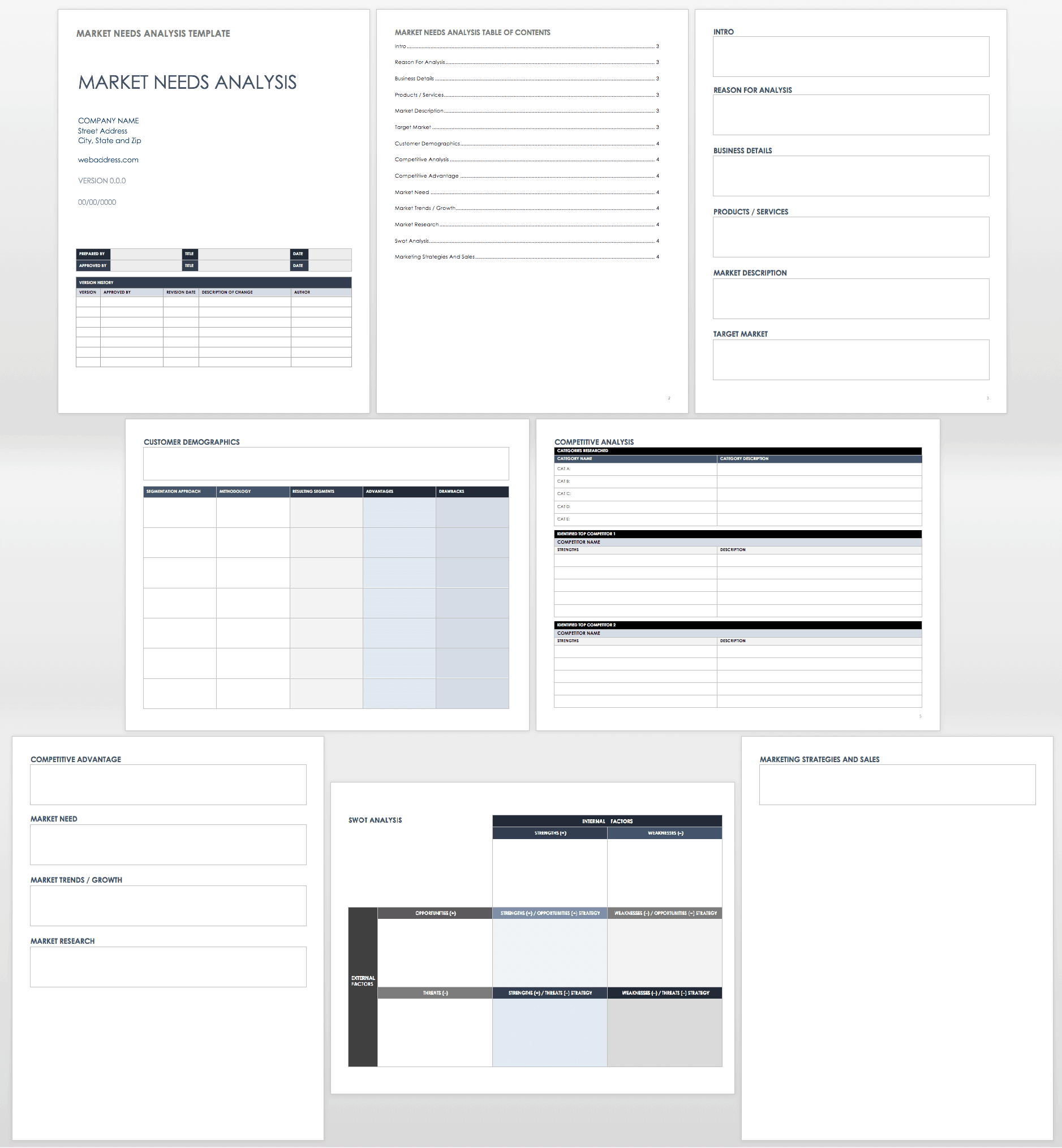 Free Needs Analysis Templates | Smartsheet intended for Personal Needs Assessment Printable