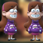 Free Obj File Mabel From Gravity Falls 3D Print Model Within Printable Dipper And Mabel 3d