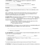 Free Oregon Standard Residential Lease Agreement   Pdf | Word – Eforms Within Printable Residential Lease Agreement