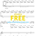 Free Piano Sheet Musicjulie Lind   Download And Print Pdf Throughout Free Printable Piano Music